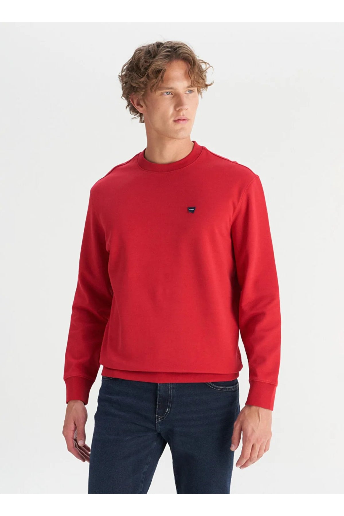 Wrangler Erkek Regular Fit Normal Kesim Bisiklet Yaka Logo Detaylı Sweatshirt Translation missing: ar.content.product_image_secondary