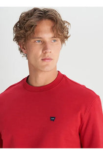 Wrangler Erkek Regular Fit Normal Kesim Bisiklet Yaka Logo Detaylı Sweatshirt
