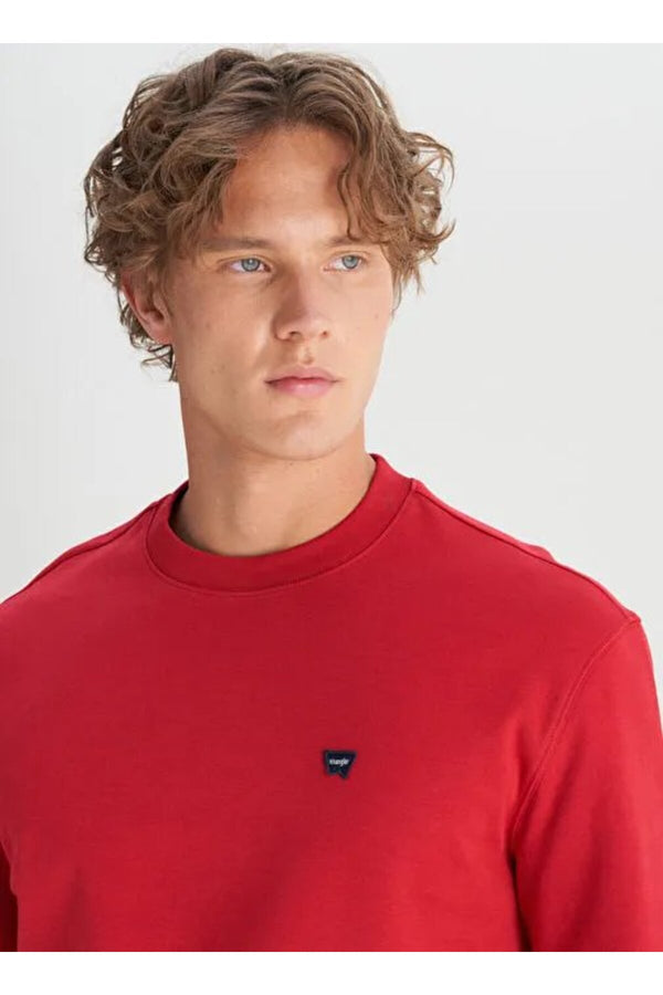 Wrangler Erkek Regular Fit Normal Kesim Bisiklet Yaka Logo Detaylı Sweatshirt