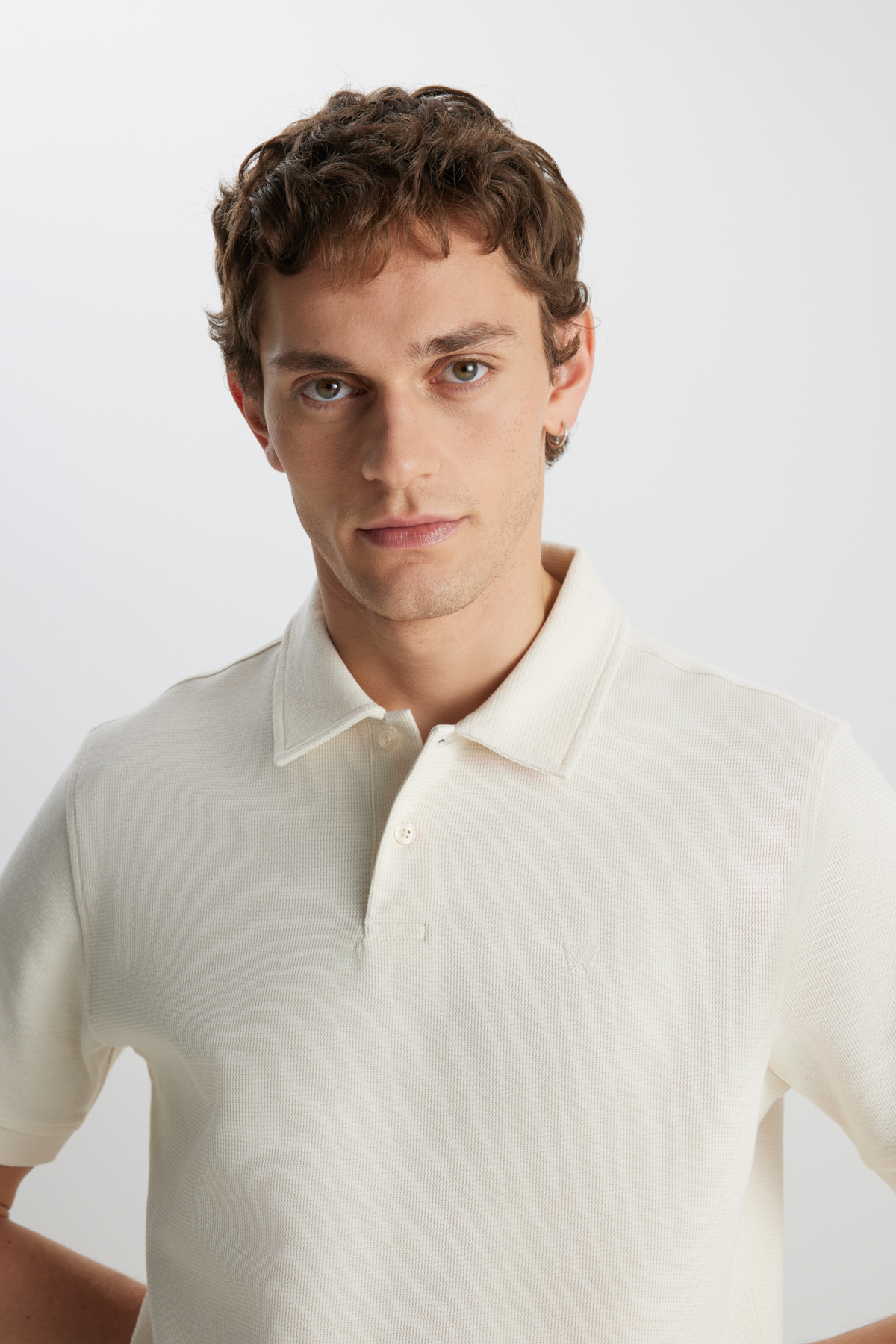 Wrangler Minimalist Polo Yaka Kısa Kol Erkek T-Shirt - Günlük Stil İkincil görsel