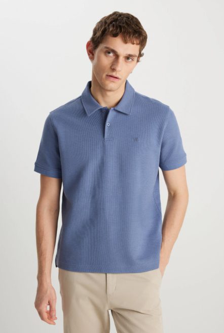 Wrangler Erkek Regular Fit Pamuklu Pike Polo Yaka Kısa Kollu Tişört Ana görsel