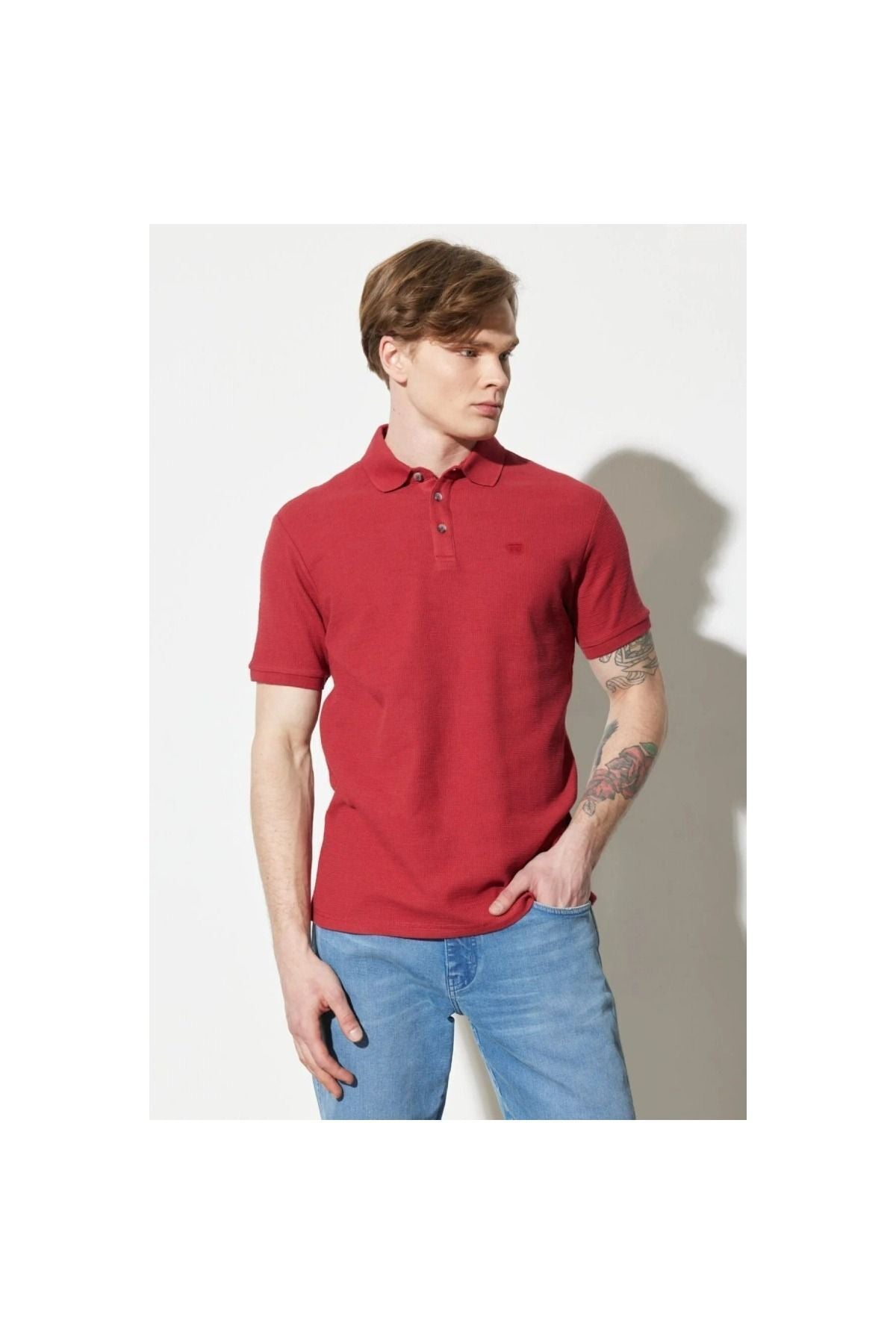 Wrangler Erkek Kısa Kol Polo Yaka Tişört - Minimalist Günlük Stil