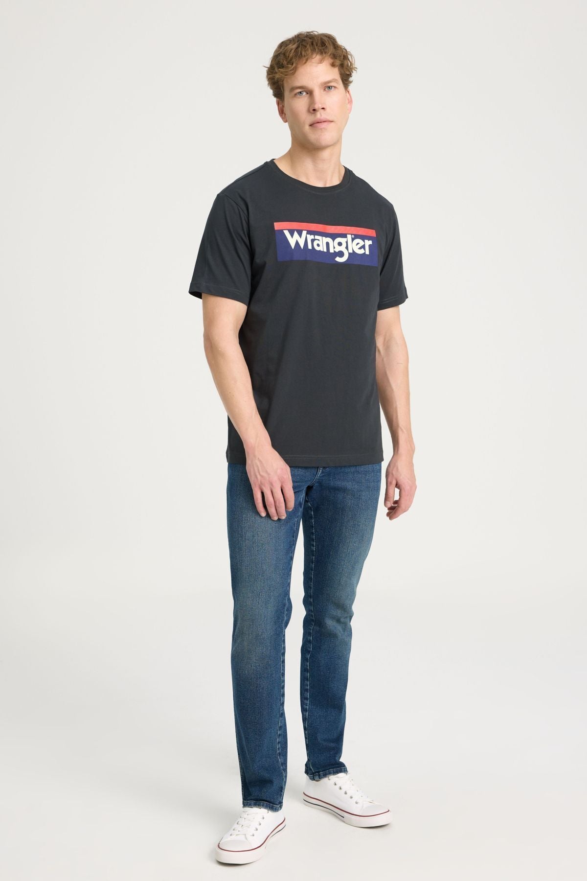 Wrangler Oversize Erkek T-Shirt - Kısa Kol - Minimalist Tarz