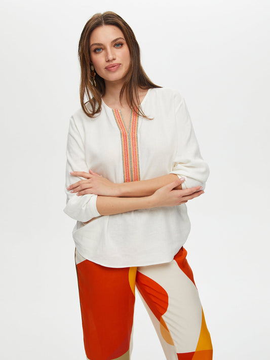 بلوزة فايك سونميز للسيدات 25YUS25BLZ020