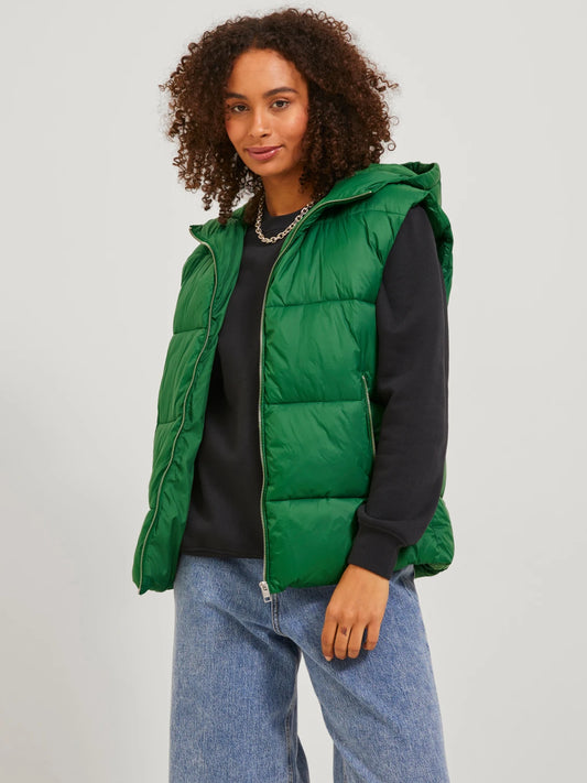 Jack&Jones JJXX Kapüşonlu Oversize Kadın Yelek - Minimalist Stil