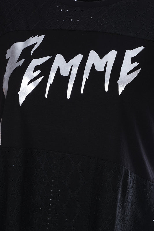 بلوزة نسائية واسعة بتصميم بسيط من Ysatis - بأكمام قصيرة