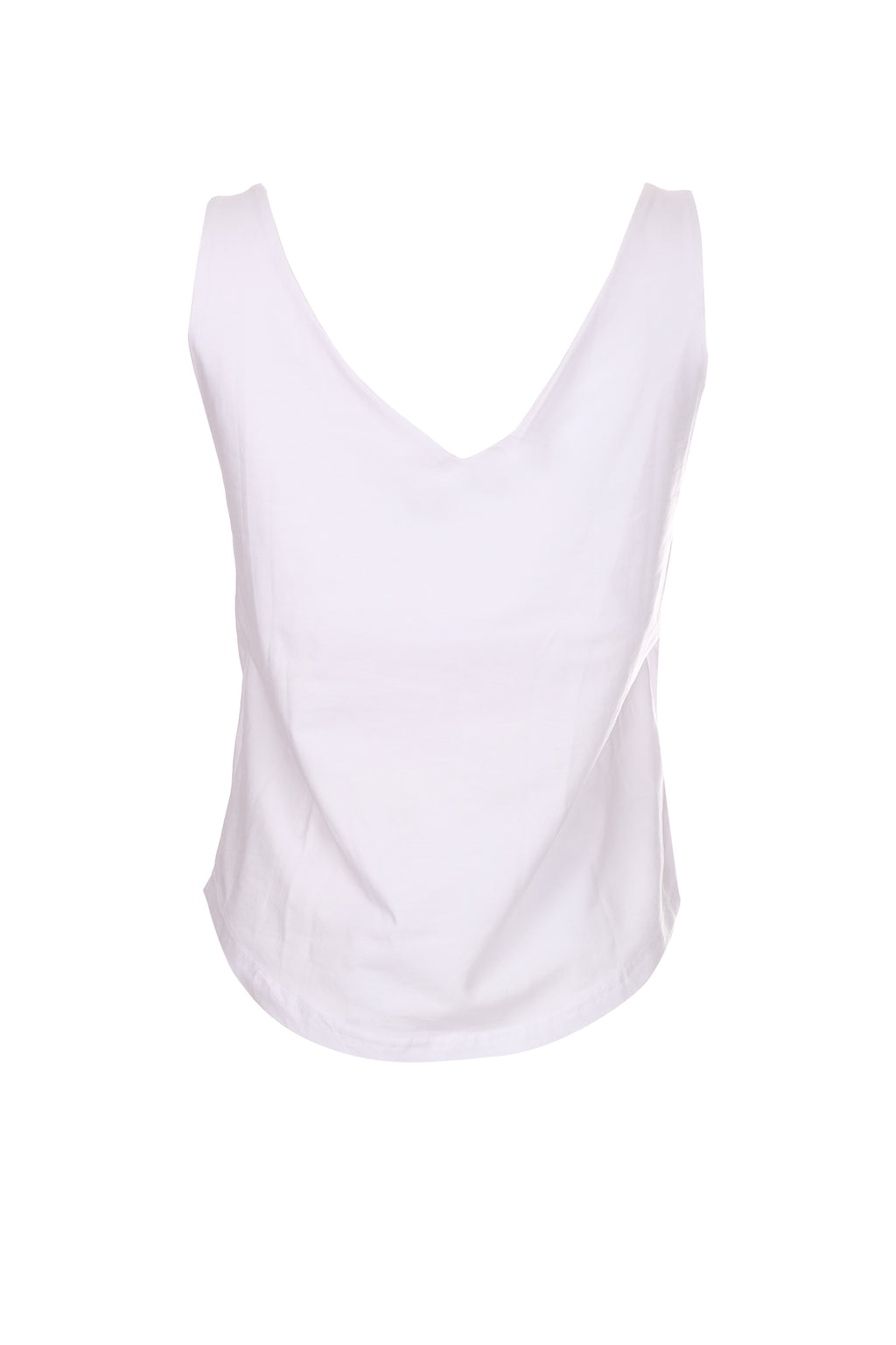 Ysatis Minimalist V Yaka Kolsuz Crop Bluz - Günlük Tarz