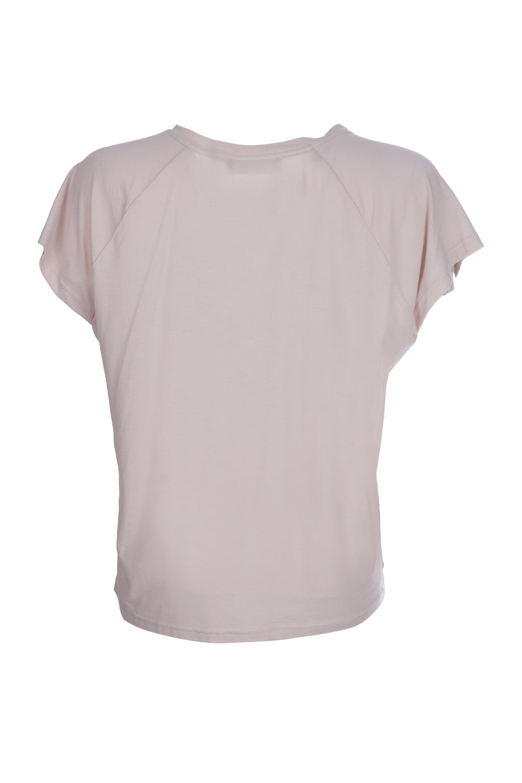 Ysatis Minimalist V Yaka Oversize Kadın Bluz - Kısa Kol