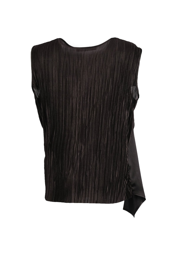 Ysatis Pileli Kolsuz Oversize Crop Bluz - Minimalist Şıklık