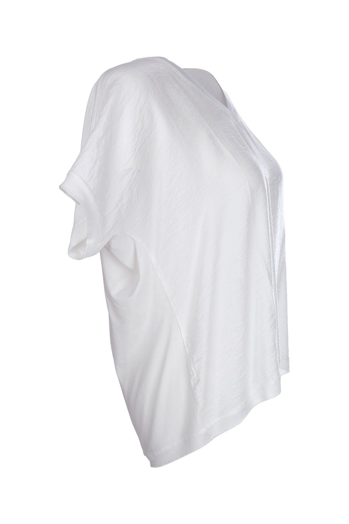 Ysatis Minimalist V Yaka Oversize Crop Bluz - Rahat ve Şık