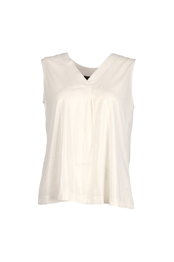 Ysatis Oversize V Yaka Kolsuz Minimalist Kadın Bluz - Günlük & Gece
