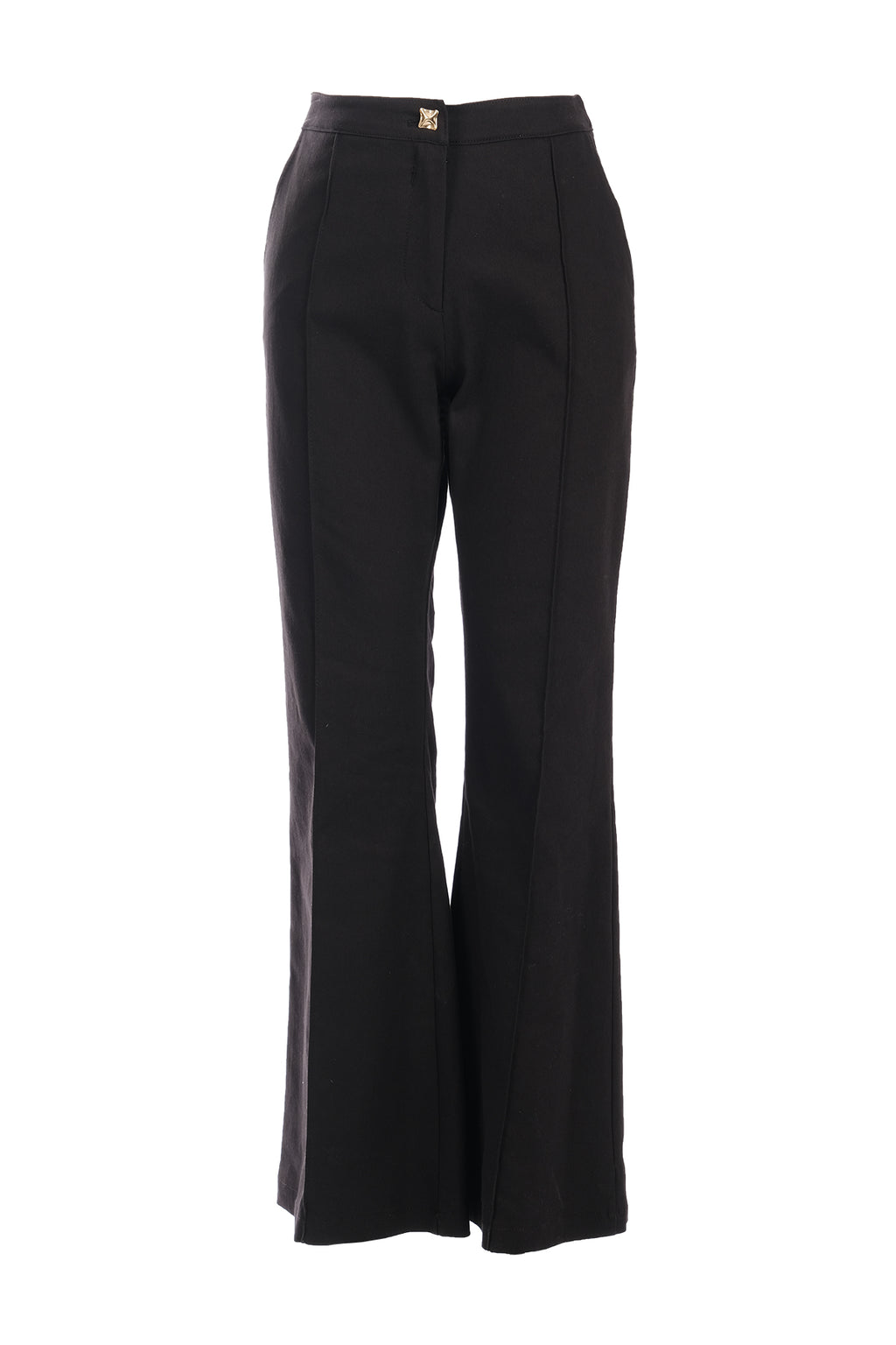 Ysatis Minimalist Yüksek Bel Çizgili Kemerli Kadın Pantolon - Günlük & İş