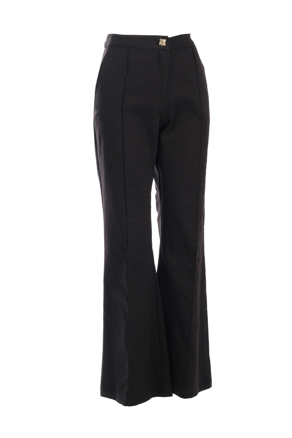 Ysatis Minimalist Yüksek Bel Çizgili Kemerli Kadın Pantolon - Günlük & İş