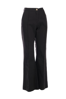 Ysatis Minimalist Yüksek Bel Çizgili Kemerli Kadın Pantolon - Günlük & İş