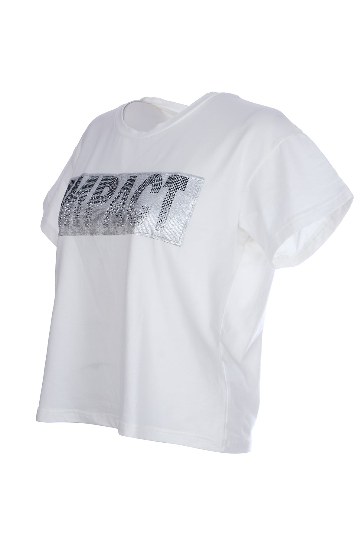 Ysatis Oversize Minimalist Kadın Bluz - Kısa Kol - Günlük