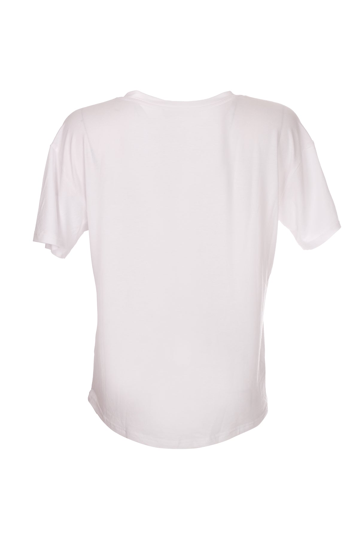 Ysatis V Yaka Oversize Minimalist Kadın Bluz - Kısa Kol - Günlük
