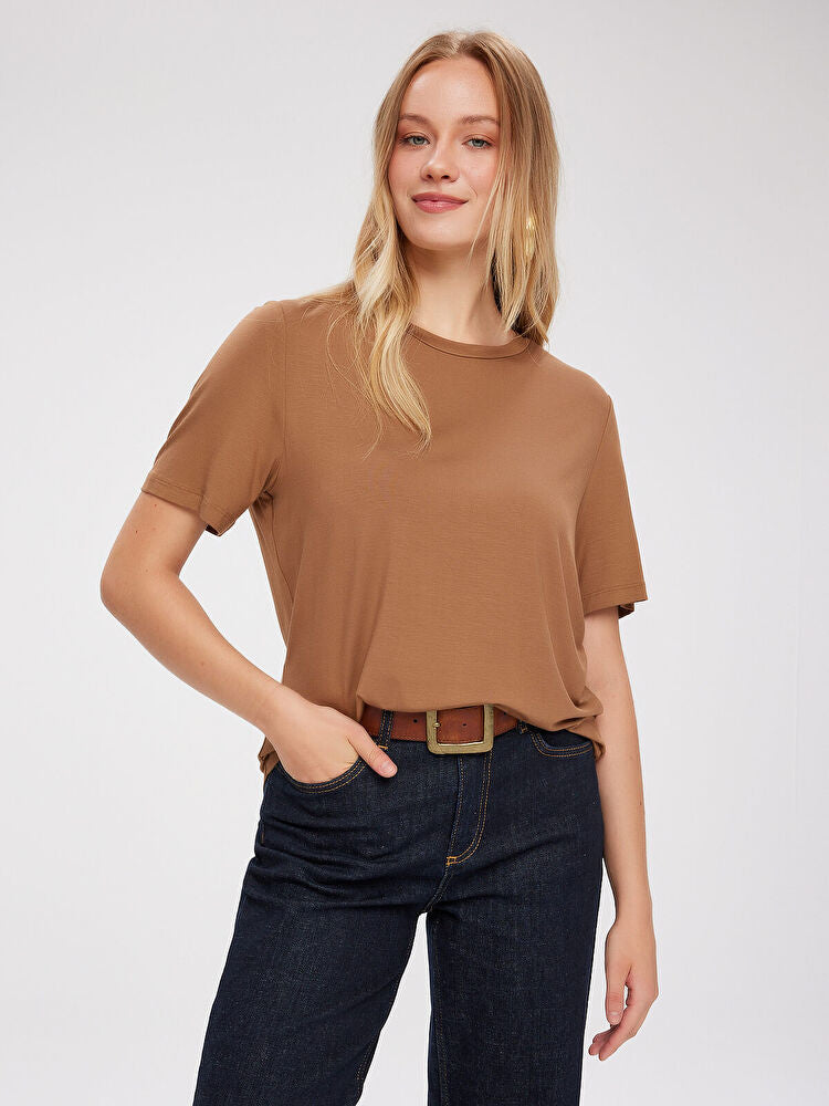 Yuvarlak Yaka Kısa Kol T-Shirt FAİK SÖNMEZ Ana görsel