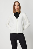 كارديجان بياقة على شكل حرف V مزين بسلسلة
